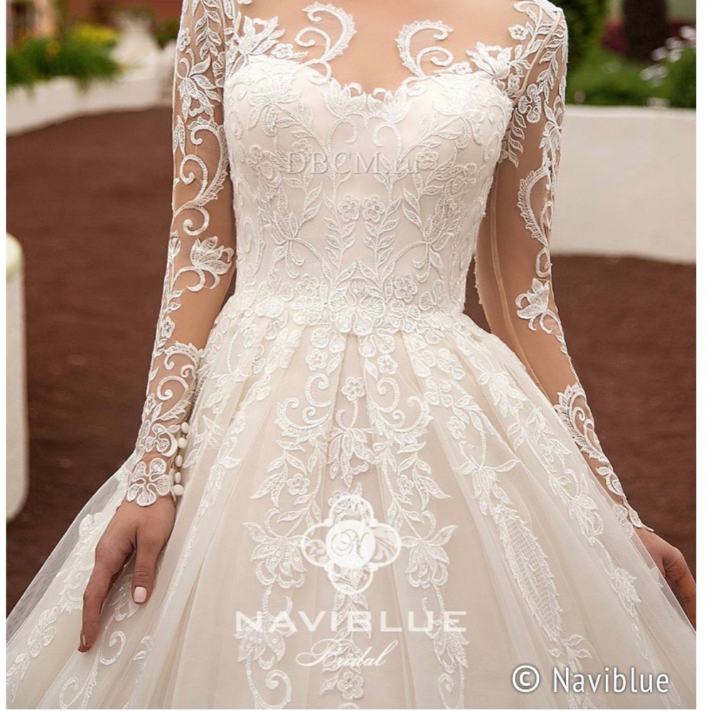 New with tags NaviBlue European made wedding dress